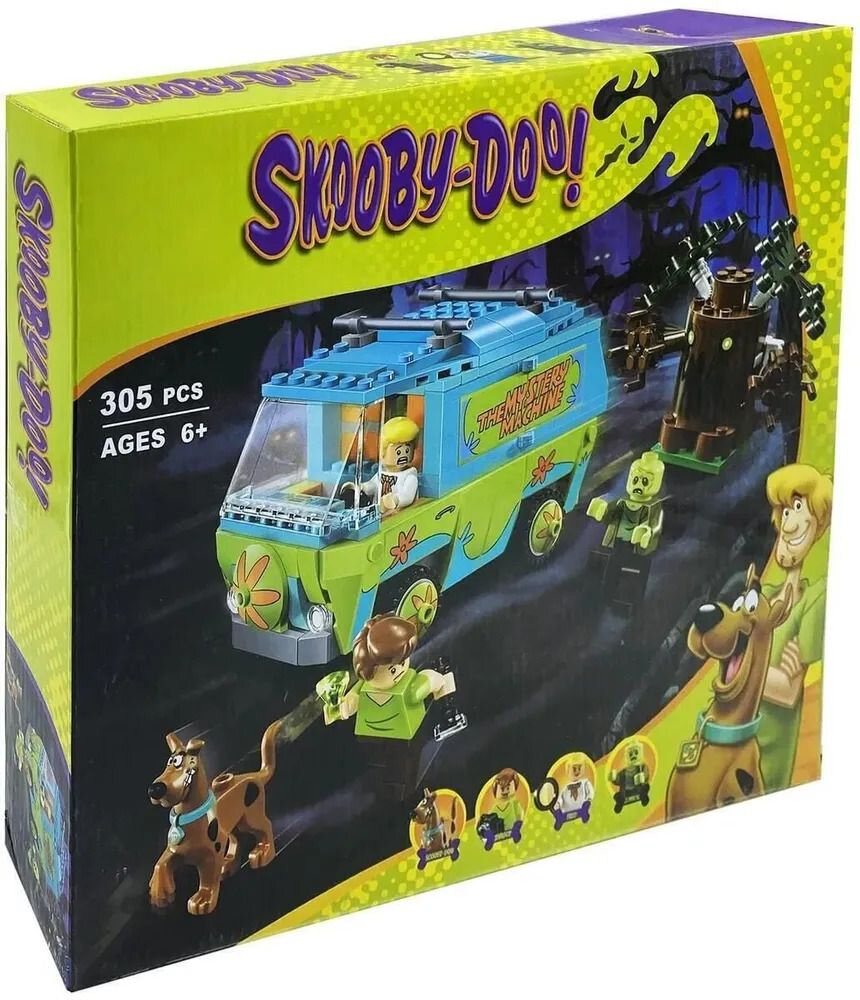 Конструктор Скуби Ду Scooby-Doo "Фургончик Тайн" 305 деталей / детский
