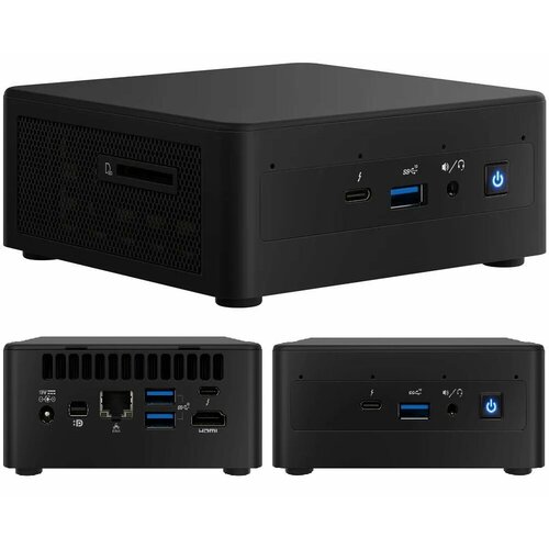 Компьютер Riwer NUC 3214214 (i5-1135G7, TDP 35, Intel NUC 11, 16 Гб D4 SD 3200 (2x8), 1 Tб M.2, Iris Xe G7 80EU, Без DVD, Wi-Fi/BT, Без ОС, RWNUC2, 90 Вт) платформа intel nuc rnuc11pahi50000 intel core i5 1135g7 без накопителей intel iris xe graphics ос не установлена 65 вт чepный