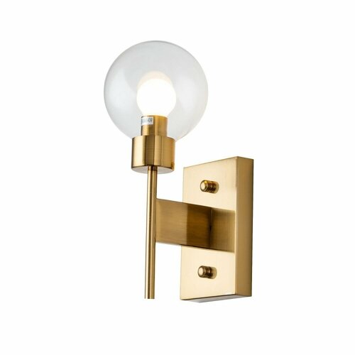 Бра медного цвета с прозрачным плафоном, для лампы Е14 от GETOGAZOV FAMILY