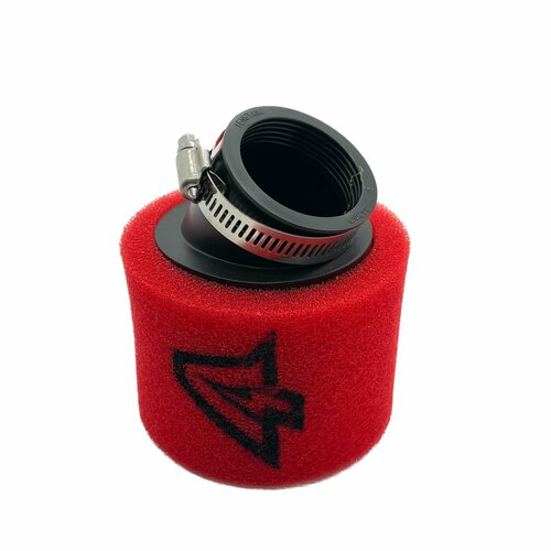 Фильтр воздушный VOLTZ, D42, с хомутом (красный)