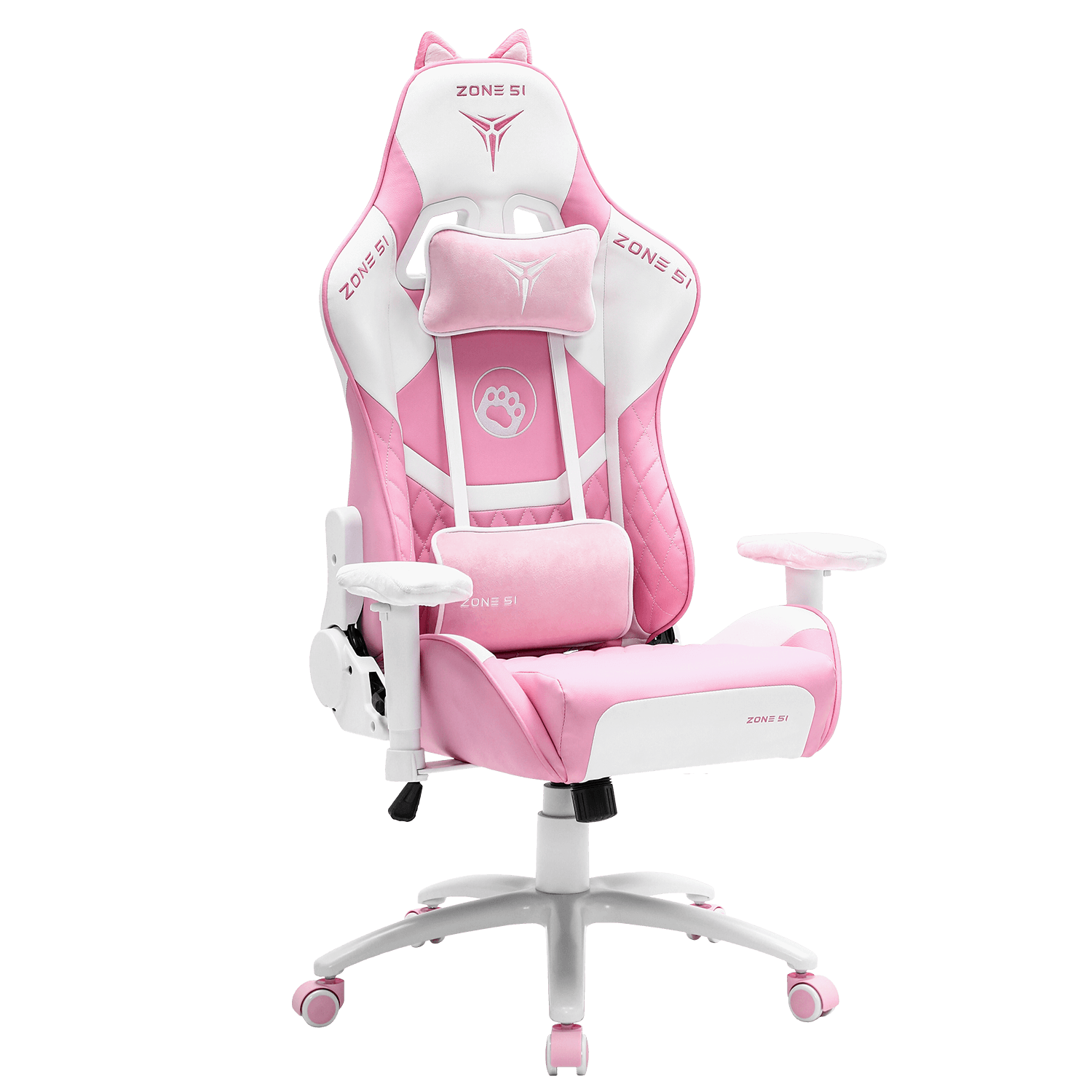Кресло компьютерное игровое ZONE 51 KITTY MEOW Edition Pink