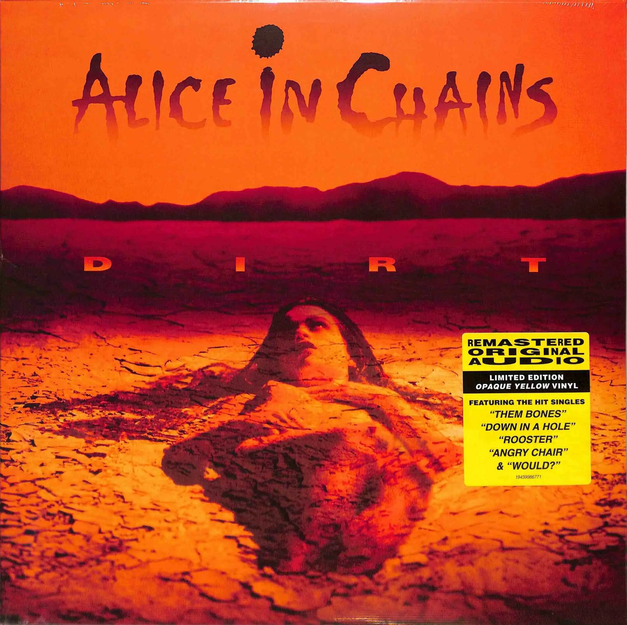 Alice In Chains - Dirt 2LP Limited Edition Opaque Yellow Vinyl Remastered Виниловая пластинка