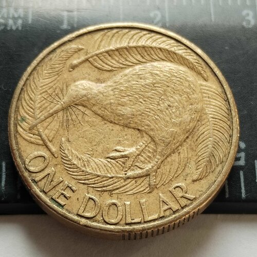 Новая Зеландия 1 доллар 2000. Птица киви. Королева Елизавета. XF