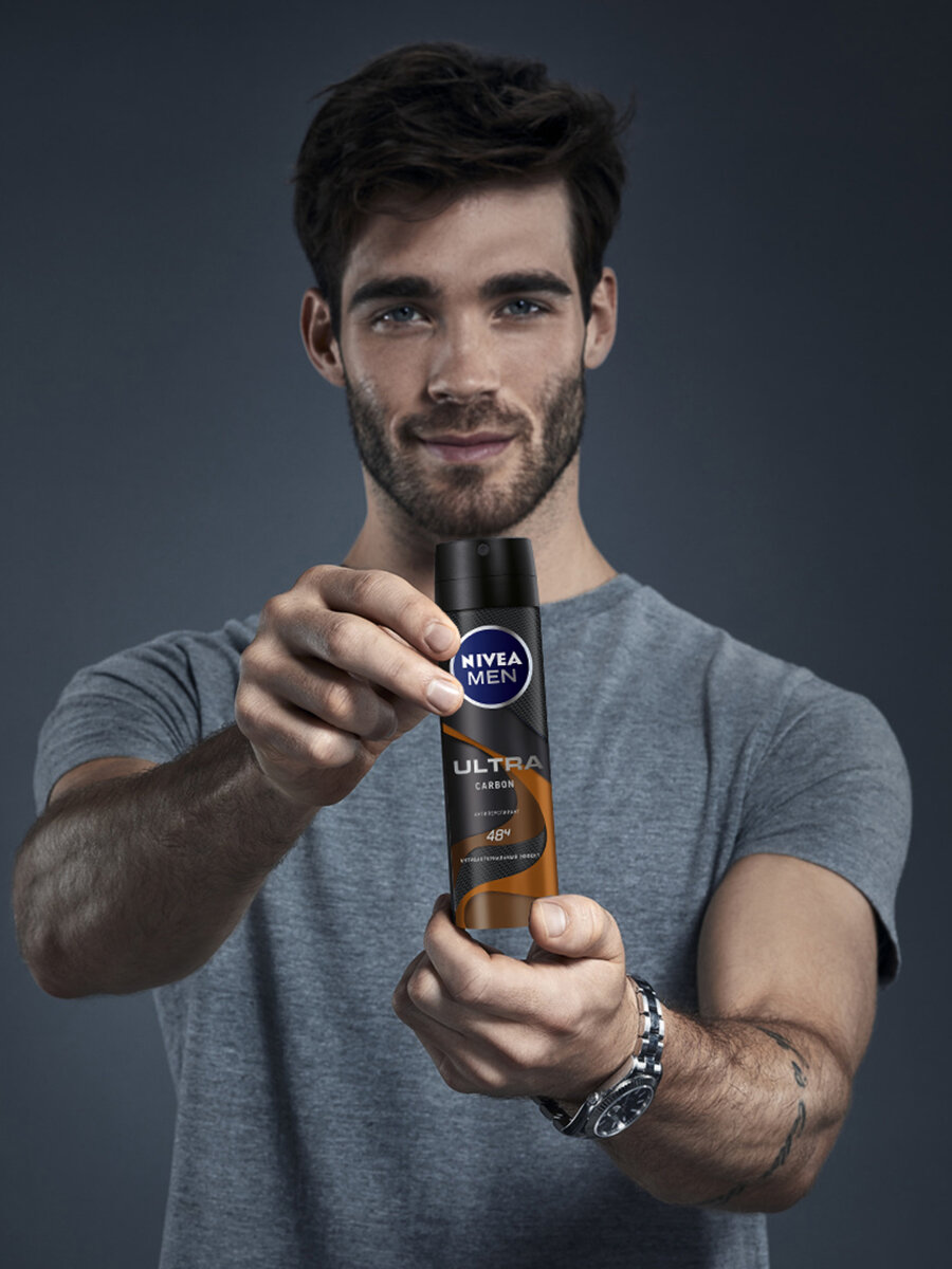 Антиперспирант-спрей Nivea Men Ultra Carbon, 150мл - фото №4