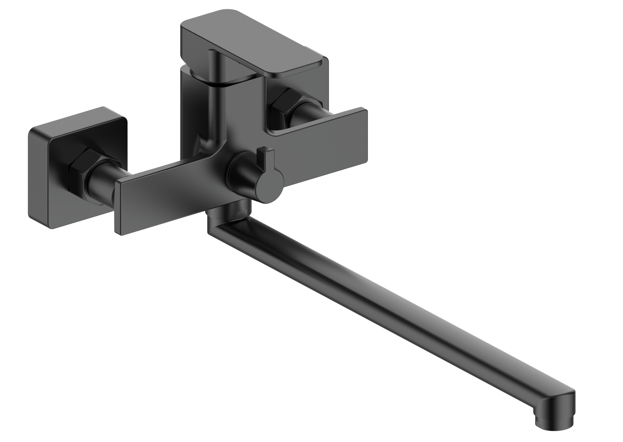 фото Смеситель для ванны с длинным изливом латунный черный ESKO Line EL_AM31Black