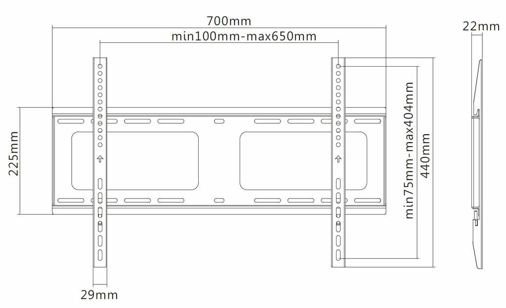 Кронштейн фиксированный Exell EXi-H1264-F — фото 1