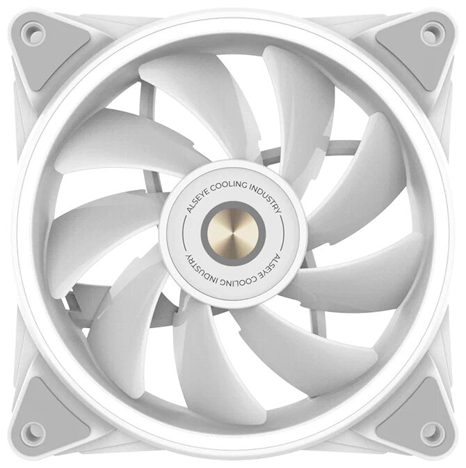 Вентилятор в корпус ALSEYE HALO PRO W FAN 120mm, hydraulic,800-2100rpm, max 51.87CFM, max 26dBA, ARGB. PWM, White, RTL