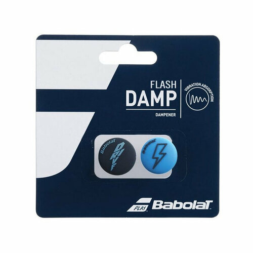 Виброгаситель Babolat Flash Damp x2, Blue виброгаситель tecnifibre spirit damp prepacked x2 blue red