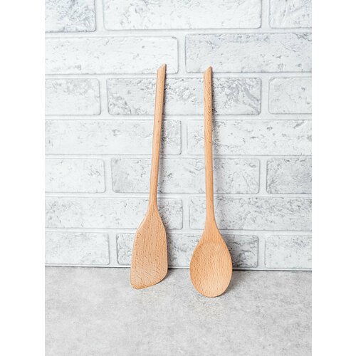 Набор: лопатка и ложка (бамбук) 32см.