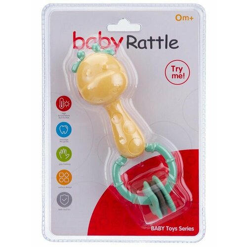 фото Baby toys погремушка жирафик, 23,5х16х4,5 см