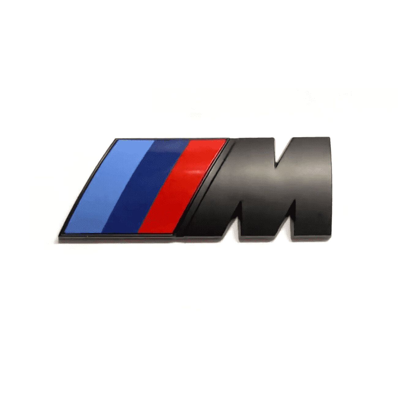 Шильдик на багажник M для BMW 7.4 x 2.8 см. черный мат 1 шт.