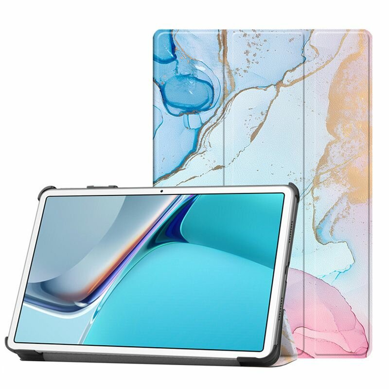 Умный чехол для Samsung Galaxy Tab A9+ 11"/ SM-X210 X215 X216B серый мрамор