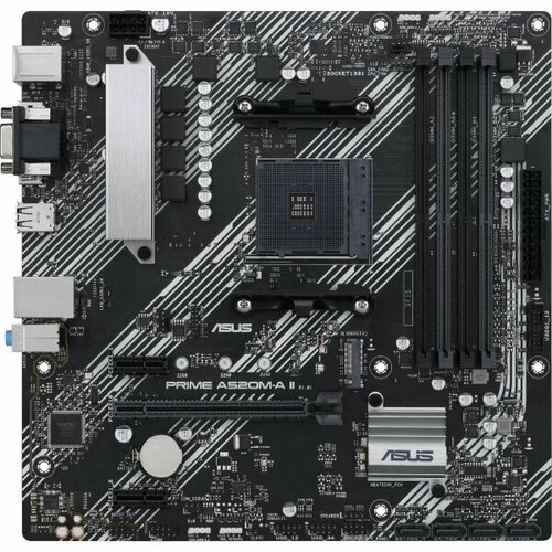 материнская плата asrock b550m pro4 am4 b550 4xddr4 vga hdmi dp matx Материнская плата Asus PRIME A520M-A II/CSM Soc-AM4 AMD A520 4xDDR4 mATX AC`97 8ch(7.1) GbLAN RAID+VGA+HDMI+DP