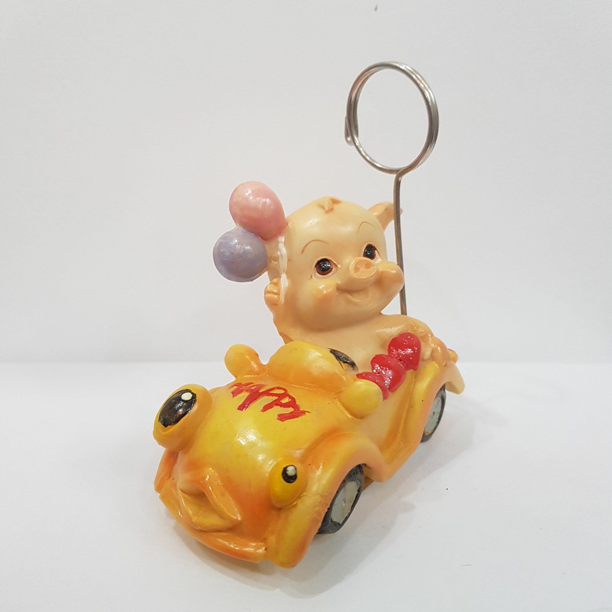 Фигурка декоративная "Свинка" Подставка Держатель для фото, визиток, 9х4х8см 4588С