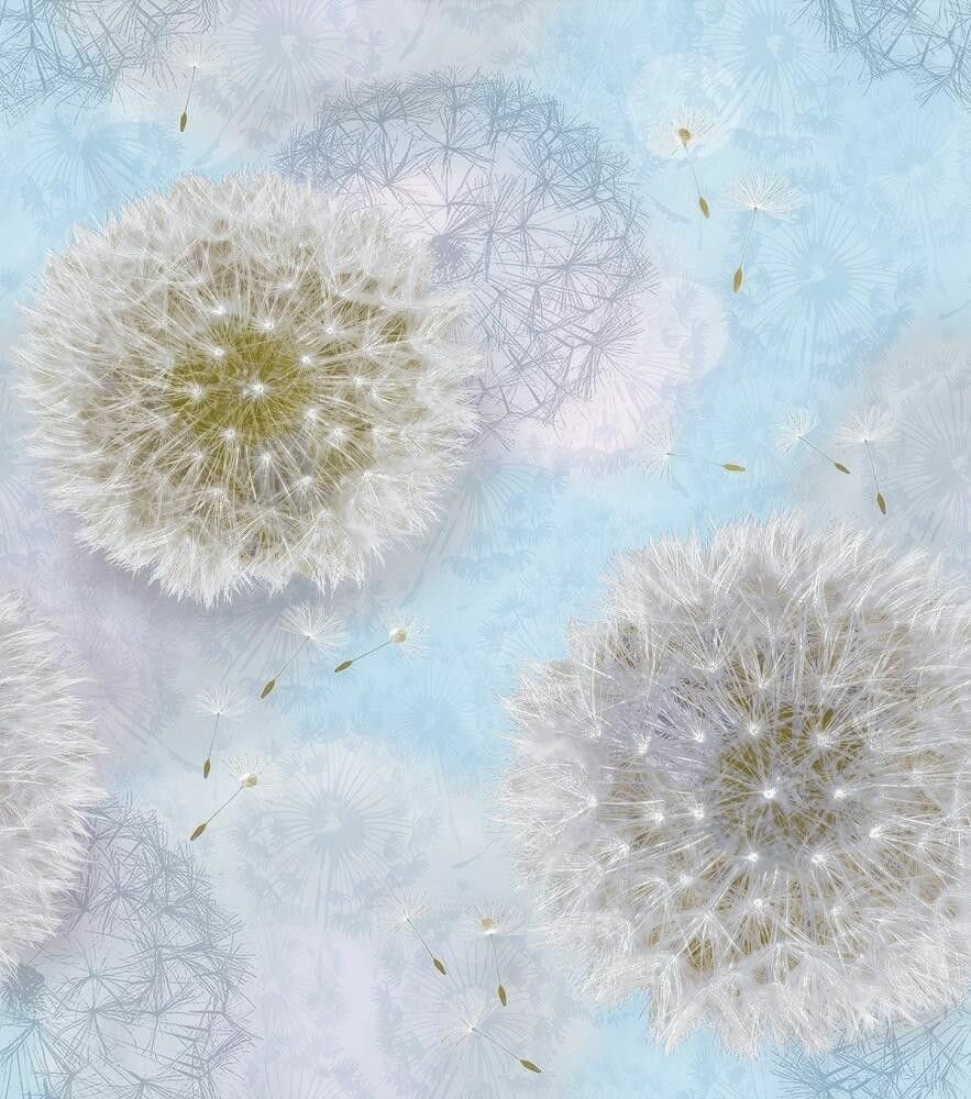 фото Обои бумажные, Саратовская обойная фабрика, "Одуванчики"арт.828-04, 0,53*10м.