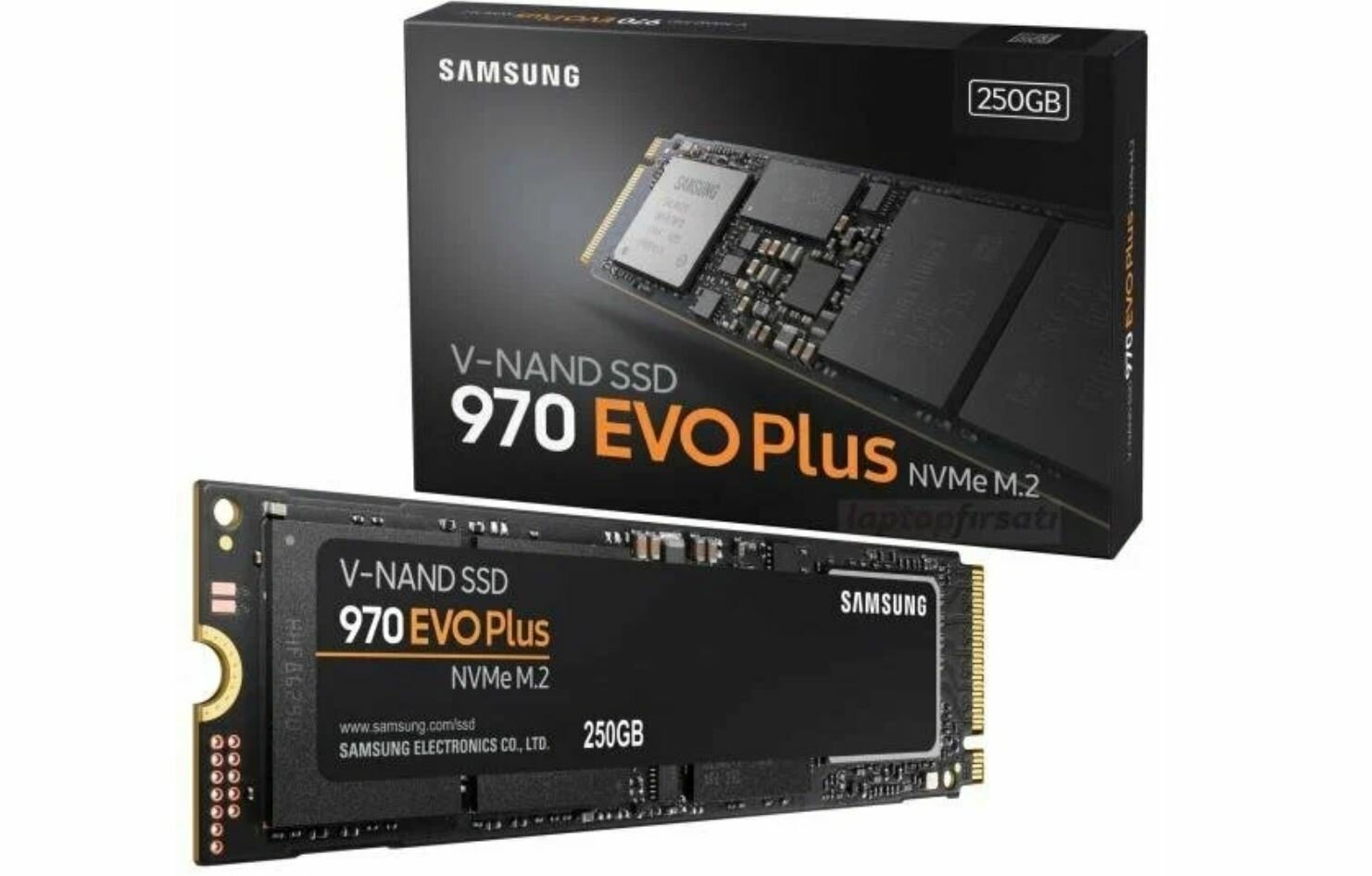 Жесткий диск SSD M.2 250Gb Samsung 970 EVO Plus, 3500/2300MBs, 550000 IOPS, TLC 3D V-NAND, PCI-E3.0x4 (MZ-V7S250BW)