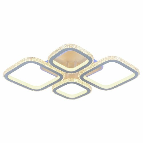 Люстра потолочная светодиодная с пультом Хрусталь в квадрате мощность 216 Вт На комнату 15 метров от Getogazov Family 5100₽