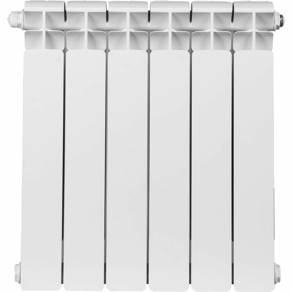 фото RIFAR BASE VENTIL 500 BVR 6 секция радиатор биметаллический нижнее правое подключение (Белый RAL 9016)