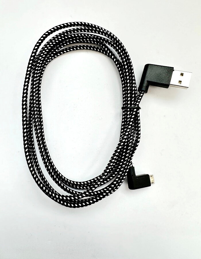 Угловой кабель Micro-USB тканевая оплетка 2 м.