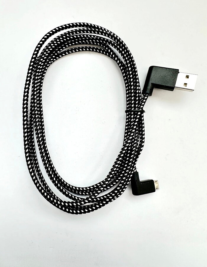 фото Угловой кабель Micro-USB тканевая оплетка 2 м.