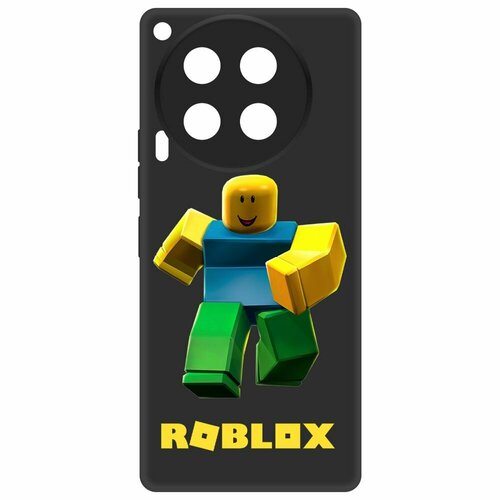 Чехол-накладка Krutoff Soft Case Roblox-Классический Нуб для TECNO Camon 30 черный чехол накладка krutoff soft case roblox классический нуб для tecno camon 18 черный