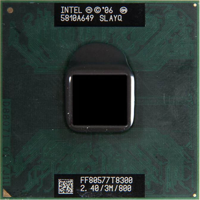 Процессор для ноутбука Intel Core 2 Duo T8300 (2,4 ГГц, PGA 478, 3 Мб, 2 ядра)