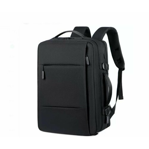 Многофункциональный рюкзак для мужчин черный, Мужская водонепроницаемая сумка для ноутбука с USB-зарядкой