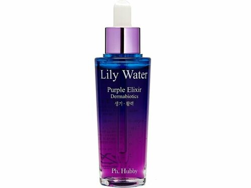 Сыворотка для лица с водной лилией и пробиотиками Ph.Hubby Lily Water Purple Elixir Dermabiotics