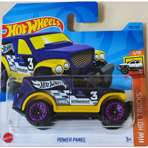 Hot Wheels Машинка базовой коллекции POWER PANEL сиреневая 5785/HKK59 hot wheels машинка базовой коллекции bmw i8 roadster серебристая 5785 hkh44