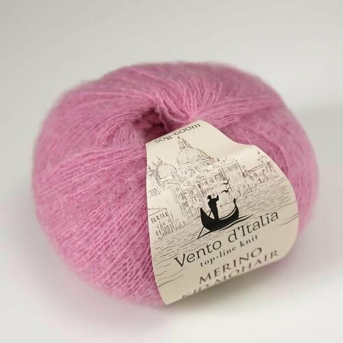 Пряжа Vento'd'Italia Merino Kid Mohair 06 Венто д'Италия Мерино Кид Мохер, 34% кид мохер, 34% мериносовая шерсть, 27% нейлон, 5% спандекс, 50 г, 600 м, 1 моток.