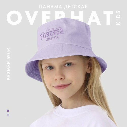 фото Панама overhat, размер 54, фиолетовый, лиловый