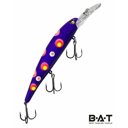 Троллинговый воблер BAT Hachiro (V) 120 mm; 19 g; 3.5-4 m/Bandit Walley/ для ловли судака и щуки