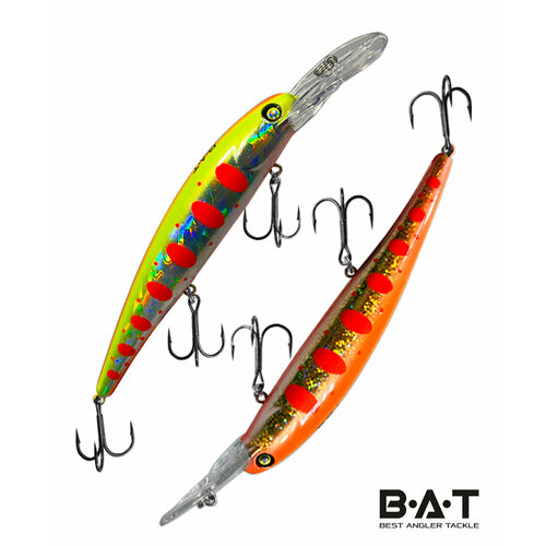 Троллинговый воблер BAT Hachiro (V) 120 mm; 19 g; 3.5-4 m/Bandit Walley/ для ловли судака и щуки