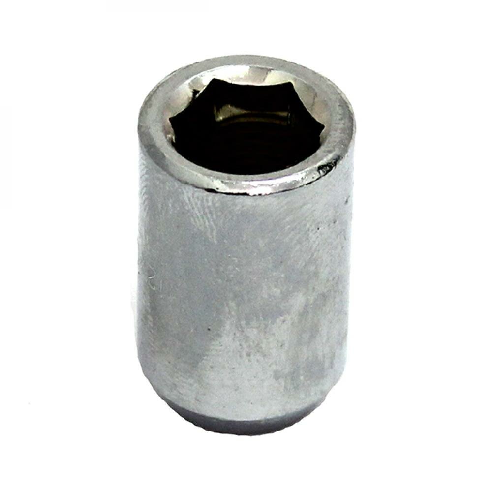 фото Гайка колесная M12X1,25 Хром высота 30 мм Конус, внутр.12мм шестигран, D=20мм DHE20B30 Cr (Матрикс)