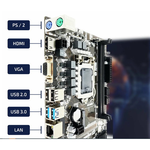 Материнская плата для майнинга B250C BTC сокет 1151 на 12 видеокарт 812000₽