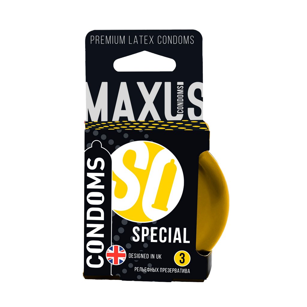 Презервативы MAXUS Special точечно-ребристые 3 шт