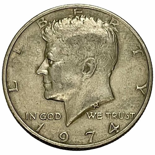 США 50 центов (1/2 доллара) 1974 г. (Полдоллара Кеннеди) сша 50 центов 1 2 доллара 1969 г полдоллара кеннеди d 2
