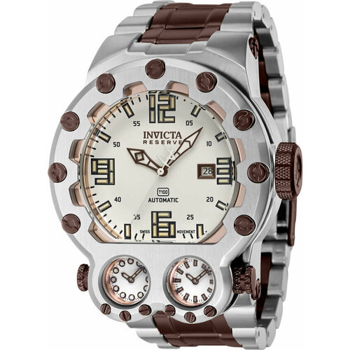 Наручные часы INVICTA Reserve 37560, серебряный, коричневый