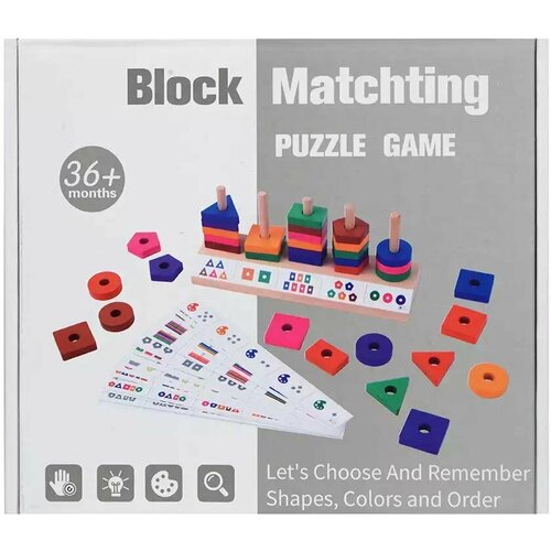 Логическая игра с карточками Цветные фигуры 13-22 дерево обучающая логическая игра с карточками часы деревянная 1 шт