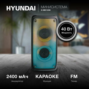 Музыкальный центр, колонка Hyundai H-MC1230