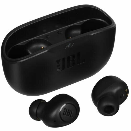 Наушники TWS JBL WAVE BUDS черный diy cartoon earphone case for jbl wave 100 tws wave buds silicone blutooth earbuds charging box protective cover