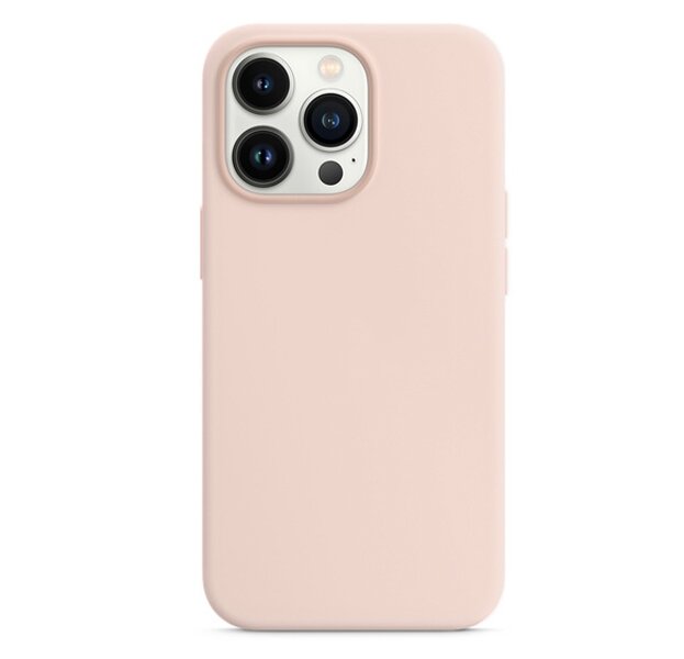 Чехол для iPhone 13 Pro Max Liquid Silicone Case Pink Sand