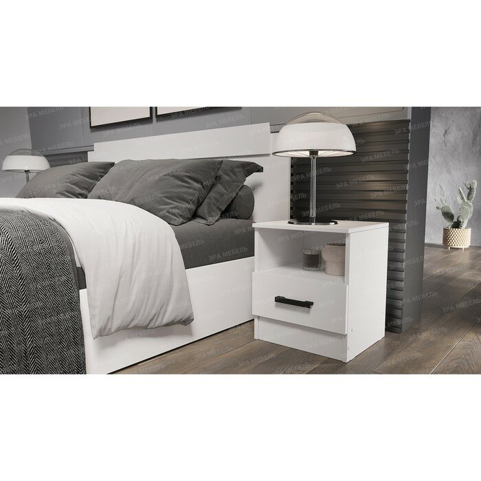 фото Тумба прикроватная ЭКО 400х375х468 белая