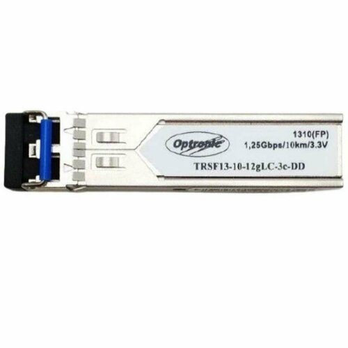 Optronic TRSF13-10-12gLC-3c-DD Модуль SFP Dual LC, 1.25Гбит/с, 1310/1550нм, 10км, DDM