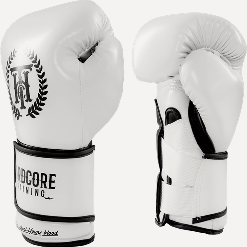 Изображение товара Боксерские перчатки Hardcore Training Revolution White/Black 8oz