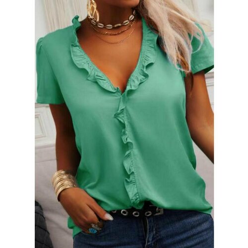 Блуза КрасоткаРЗН, размер S/40-42, зеленый