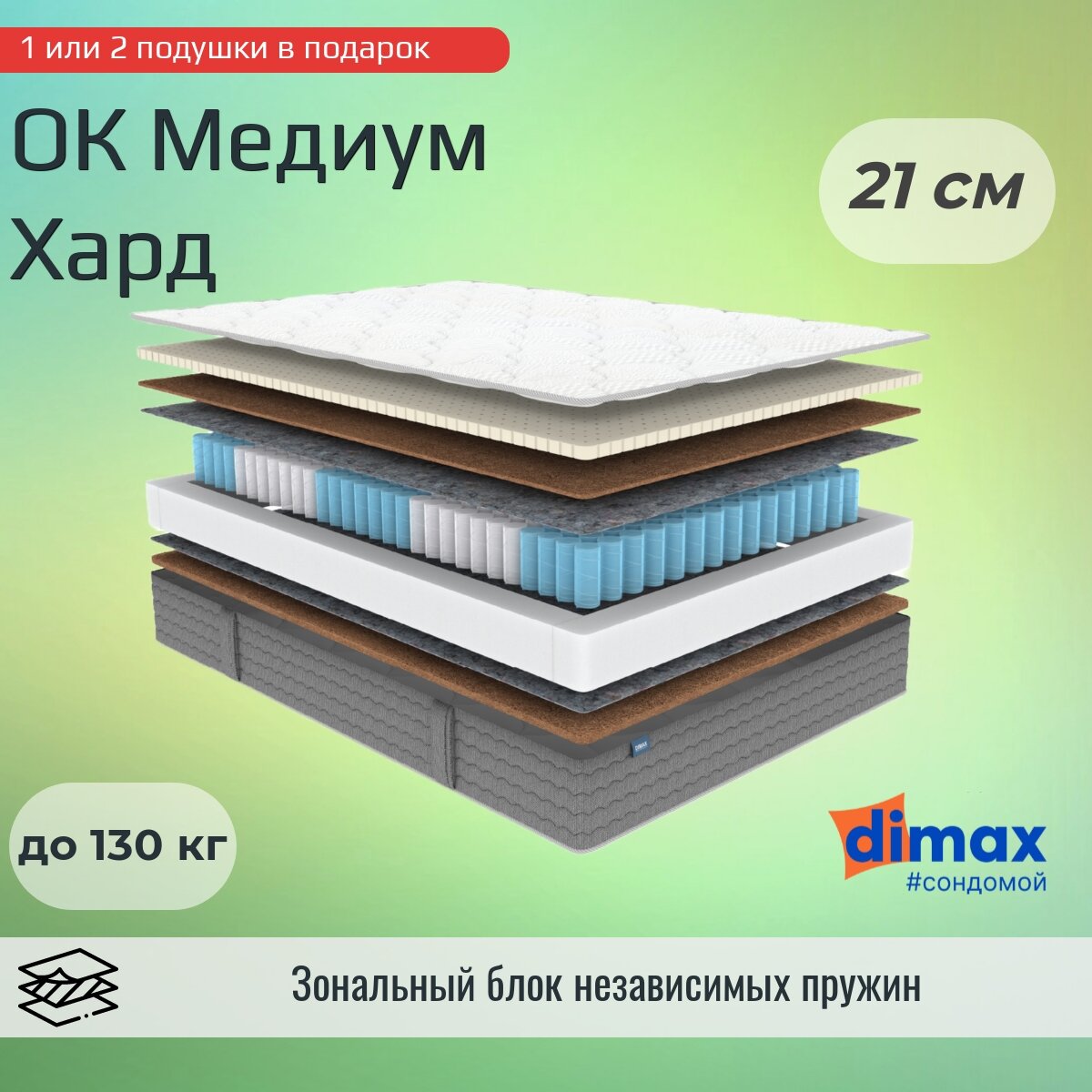 Матрас Dimax ОК Медиум Хард 160х200