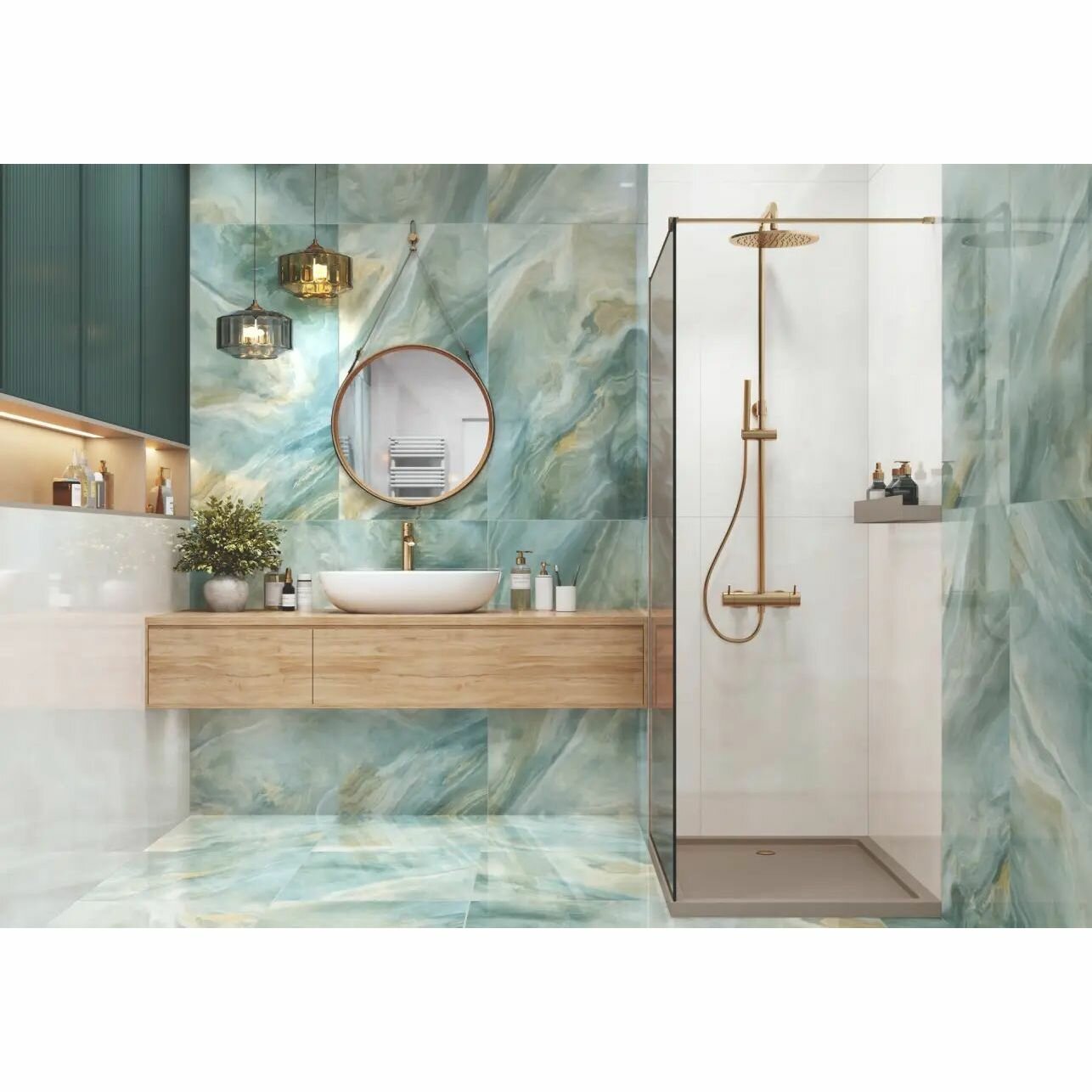 Керамогранит LCM Illusion Flow Суперполированный 60x60 - фото №3