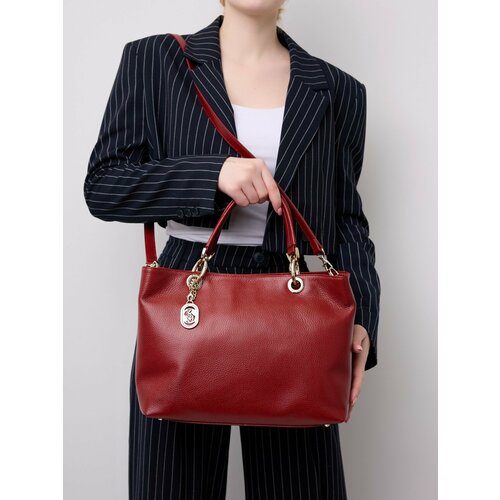 Сумка тоут Franchesco Mariscotti фактура зернистая черный 21834₽