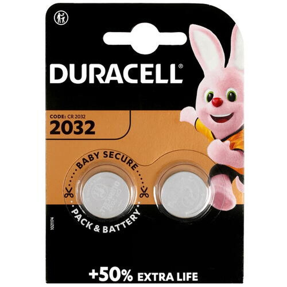 Батарейки литиевые Duracell, 2032 3V 2шт